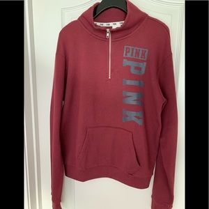 VS PINK Burgundy Pullover